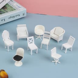 1:20 Dollhouse Miniature Furniture Chair Sofa Stool Model Doll House Decor Toy