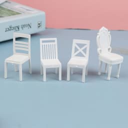 1:20 Dollhouse Miniature Furniture Chair Sofa Stool Model Doll House Decor Toy