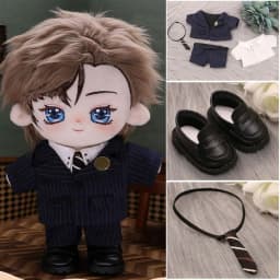 20cm Plush Cotton Doll's Clothes Shoes Outfit Accessories for Idol Dolls Fashion Suit Doll Tops Shirt Pants Suit Kids Gift