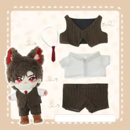 20cm Plush Cotton Doll's Clothes Shoes Outfit Accessories for Idol Dolls Fashion Suit Doll Tops Shirt Pants Suit Kids Gift
