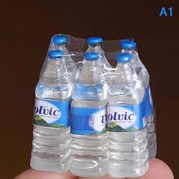 6Pcs/Set Mini Simulation Mineral Water Bottle Model Doll House Miniature Kids Gift Toys Home Decoration Accessories