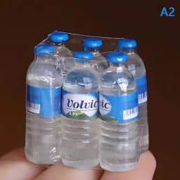 6Pcs/Set Mini Simulation Mineral Water Bottle Model Doll House Miniature Kids Gift Toys Home Decoration Accessories