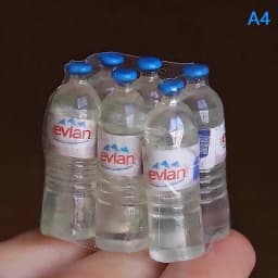 6Pcs/Set Mini Simulation Mineral Water Bottle Model Doll House Miniature Kids Gift Toys Home Decoration Accessories