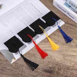 6Pcs Fashion Mini Graduation Hat Doctoral Cap Costume Top Hat With Tassels DIY Doll Decor Flowers Wine Bottle Dolls Decoration