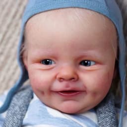 21 Inch Kit Shaya Reborn Baby Doll Kit Smile Baby Molds Vinyl Blank Unpainted Unassembled Kit Handmade DIY Toy