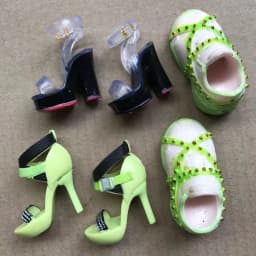 Rainbow Doll Dress Clothing Set 1/6 Doll Accessories Original Doll Skirt Jeans Shoes Boots Sandals Colorful Decors