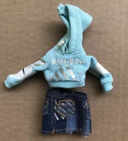 Rainbow Doll Dress Clothing Set 1/6 Doll Accessories Original Doll Skirt Jeans Shoes Boots Sandals Colorful Decors
