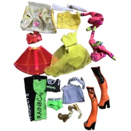 Rainbow Doll Dress Clothing Set 1/6 Doll Accessories Original Doll Skirt Jeans Shoes Boots Sandals Colorful Decors