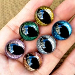 10pair 3D Glitter Plastic Cat Safety Eyes For Crochet Toys Puppet Plush Toy Doll Eyes For Amigurumi Diy 12/15/16/18/20/24mm