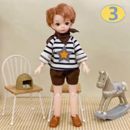 3D Big Eyed Boyfriend Doll 30cm Doll 1/6 BJD Doll Replacement Clothing Doll Accessories Kids Toy Gifts