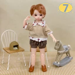 3D Big Eyed Boyfriend Doll 30cm Doll 1/6 BJD Doll Replacement Clothing Doll Accessories Kids Toy Gifts