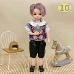 3D Big Eyed Boyfriend Doll 30cm Doll 1/6 BJD Doll Replacement Clothing Doll Accessories Kids Toy Gifts