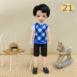 3D Big Eyed Boyfriend Doll 30cm Doll 1/6 BJD Doll Replacement Clothing Doll Accessories Kids Toy Gifts