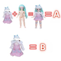 3D Big Eyed Boyfriend Doll 30cm Doll 1/6 BJD Doll Replacement Clothing Doll Accessories Kids Toy Gifts