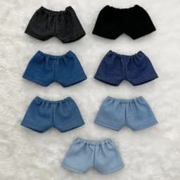 Cute Plush Doll Clothes for 10/15/20cm Idol Doll Outfit Accessories Fashion Jeans for Super Star Dolls Toys Collection Gift