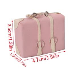 1:12 Dollhouse Miniature Suitcase Vintage Leather Luggage Box Storage Box Home Model Decor Toy Doll House Accessories