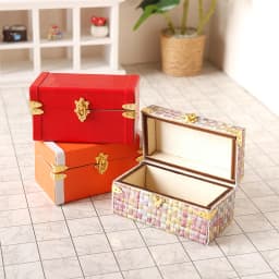 1:12 Dollhouse Miniature Suitcase Vintage Leather Luggage Box Storage Box Home Model Decor Toy Doll House Accessories