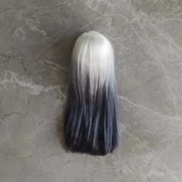 New Doll Wig for 1/3 1/4 1/6 Bjd Doll Gradient Gray Wig, High-temperature Silk, Medium Long Hair Diy Girl Toys Doll Accessories