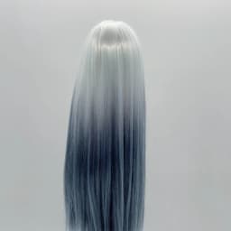 New Doll Wig for 1/3 1/4 1/6 Bjd Doll Gradient Gray Wig, High-temperature Silk, Medium Long Hair Diy Girl Toys Doll Accessories