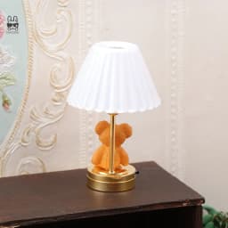 1:12 Dollhouse Miniature LED Light Cute Bear Table Lamp Home Lighting Model Furniture Decor Toy Doll House Accessories