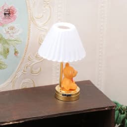 1:12 Dollhouse Miniature LED Light Cute Bear Table Lamp Home Lighting Model Furniture Decor Toy Doll House Accessories