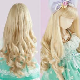 New 1/3 1/4 1/6 1/8 Bjd SD Wig Blonde Wavy Hair High Temperature Wire BJD Wig Bangs long curly hair For BJD Doll Many Colors