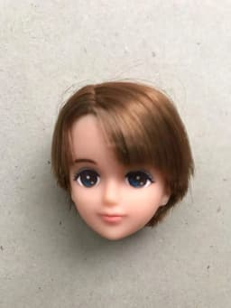 Licca Doll Head Princess DIY Toy Rare Collection Long Hair Doll Parts 1/6 Princess Doll Accessories Colorful Hair Doll Heads
