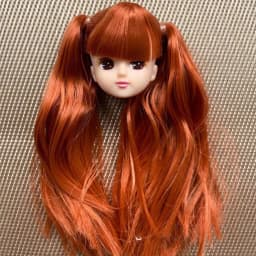 Licca Doll Head Princess DIY Toy Rare Collection Long Hair Doll Parts 1/6 Princess Doll Accessories Colorful Hair Doll Heads