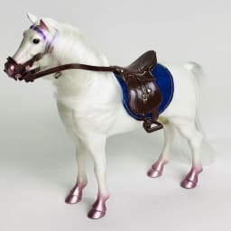 20cm simulation horse Bjd doll simulation horse mount toy doll mount soldier accessories horse and saddle