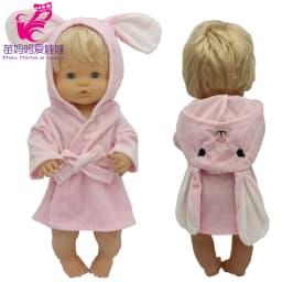 16" Nenuco Doll Hooded Fur Bathrobe Ropa Y Su Hermanita 40 Cm Reborn Baby Doll Toy Clothes