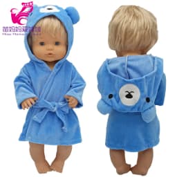 16" Nenuco Doll Hooded Fur Bathrobe Ropa Y Su Hermanita 40 Cm Reborn Baby Doll Toy Clothes