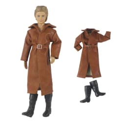 1 Set Doll Clothes Leather coat Outfit for 12 inch Ken Doll Many Style for Choice A02