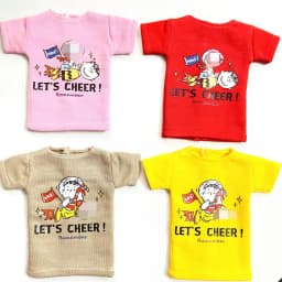 2pcs/Set of Blyth Clothes, Beautiful Print Short T-Shirt + Striped Socks, Can Be Used for 1/6 Doll Accessories