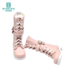 6cm BJD Shoes 43--45CM 1/4 MSD BJD Doll Accessories Toys Ball Jointed Doll Fashion Tall Tube Boots, High-Heeled Shoes