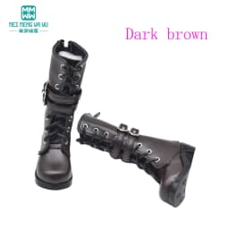 6cm BJD Shoes 43--45CM 1/4 MSD BJD Doll Accessories Toys Ball Jointed Doll Fashion Tall Tube Boots, High-Heeled Shoes