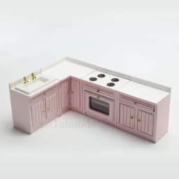 Dollhouse Mini Simulation Kitchen Bathroom Furniture Model Toys for 1:12 DollHouse Decoration Miniature Accessories