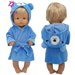 For Nenuco Doll Bathrobe Ropa Y Su Hermanita 40 Cm Baby Doll Clothes Sleep Wear Birthday Gifts
