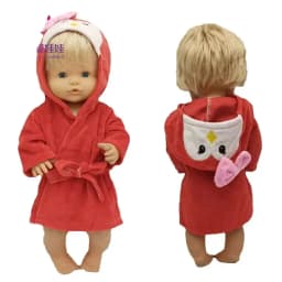 For Nenuco Doll Bathrobe Ropa Y Su Hermanita 40 Cm Baby Doll Clothes Sleep Wear Birthday Gifts