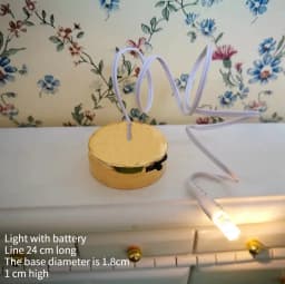 Dollhouse Table Lamp ,Miniature socket,Mini Can Be Bright Wall DollHouse Lamp Decor Accessories Dollhouse Furniture Toys