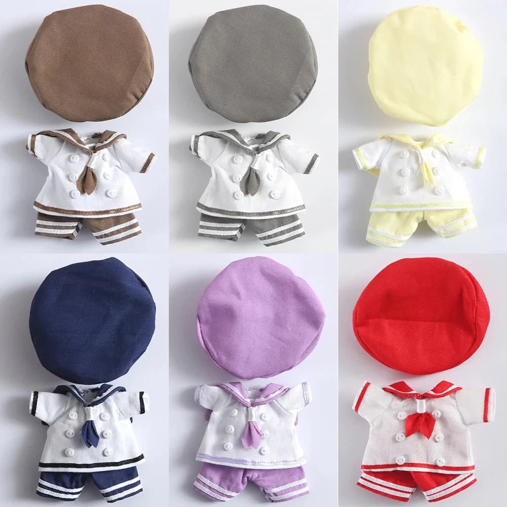 Cute Ob11 Sailor Suit Obitsu11 School Clothes P9 Uniform Set Doll Navy suit Fit For BJD12, Cu-Poche,GSC, Molly,Middle Blyth