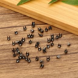 50Pcs 3mm Mini Buckle Round Bead Claw Hammer Ultra-small Metal Buckles Stuffed Toys DIY Doll Clothes Doll Accessories
