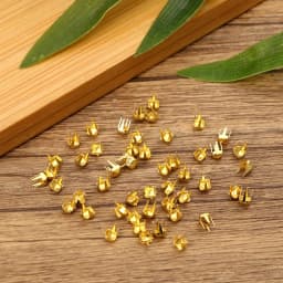50Pcs 3mm Mini Buckle Round Bead Claw Hammer Ultra-small Metal Buckles Stuffed Toys DIY Doll Clothes Doll Accessories