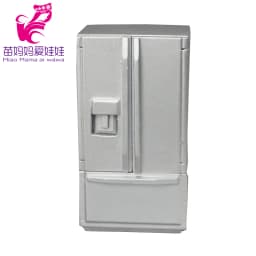 Doll house Mini Furniture Wooden Refrigerator Scene Beverage Color Freezer