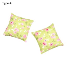 2PCS 1:12 Scale Toys Furniture Cushion Mini Dollhouse Pillows For Couch Sofa Floral Printed Miniature Cushions Doll Accessories