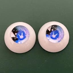 2 Pairs Eyeball 12mm/14mm Cartoon Eyeball DIY Toy Eye Plush Animal Eye Accessories Doll Eyeball 1/6 BJD Eyes