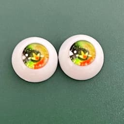 2 Pairs Eyeball 12mm/14mm Cartoon Eyeball DIY Toy Eye Plush Animal Eye Accessories Doll Eyeball 1/6 BJD Eyes