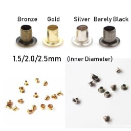 200Pcs Mini Eyelet Buttons for DIY Doll Belt Buckles Metal Buckle Snap Button Bag Shoes Clothes Sewing Accessories 1.5/2.5mm