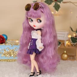 Outfits For ICY DBS Blyth Doll Rock Bunny Idol Dress With Glasses Fashion Suit 1/6 BJD Ob24 Cosplay Anime Girl