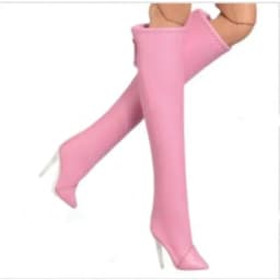 Doll toy Long shoes high quality fit for your FR2 FR6.0 Nuface boots Mirror matte true zipper F6