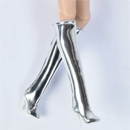 Doll toy Long shoes high quality fit for your FR2 FR6.0 Nuface boots Mirror matte true zipper F6